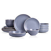 Stone + Lain Lauren 16-Piece Dinnerware Set in Light Grey/ Blue