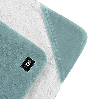 UGG&reg; Avery Hooded Throw Blanket in Succulent. View a larger version of this product image.