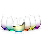 Alternate image 0 for JoyJolt&reg; Hue Color Stemless Wine Glasses (Set of 6)