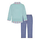 Alternate image 1 for Beetle &amp; Thread&reg; Size 3T 4-Piece Dog Sweater Set in Mint/Chambray