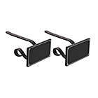 Alternate image 0 for Bee &amp; Willow&trade; Chalkboard Mantel Clip Stocking Holders in Matte Black (Set of 2)