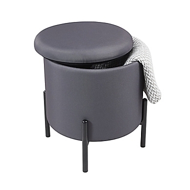 Studio 3B&trade; Round Storage Ottoman. View a larger version of this product image.