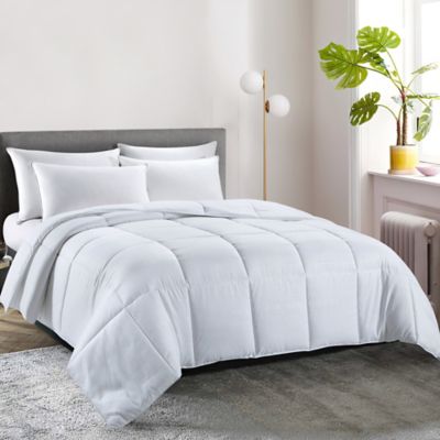 Abstract Geometry Stripe Grey Yellow All Season Bed Reversible Down Alternative Blanket Durable Lightweight Quilted for Bedroom Decor King