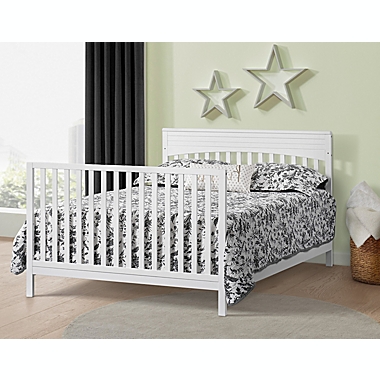 Oxford Baby Harper 4-in-1 Convertible Crib in Snow White. View a larger version of this product image.