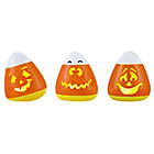 Alternate image 0 for H for Happy&trade; 4-Inch Ceramic Candy Corn Halloween Figure with LED Light in Orange