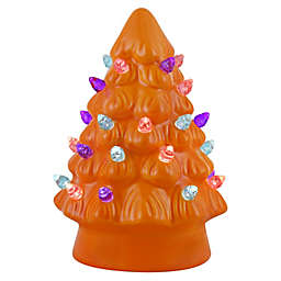 H for Happy™ Mini Vintage LED Halloween Tree Figurine in Orange