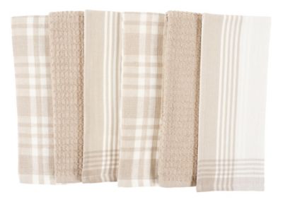 A+Seller Kitchen Dish Hand Towels Brown Color Lot of 4 