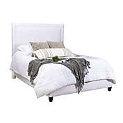 Leffler Home River Queen Upholstered Panel Bed in White