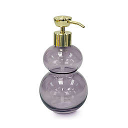 Wild Sage™ Glass Bubbles Lotion Dispenser in Purple