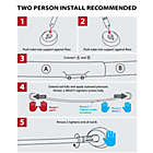 Alternate image 4 for TITAN&trade; Stainless Steel Dual Install Curved Shower Rod in Chrome