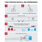 Alternate image 4 for TITAN&trade; Stainless Steel Dual Install Curved Shower Rod in Brushed Nickel