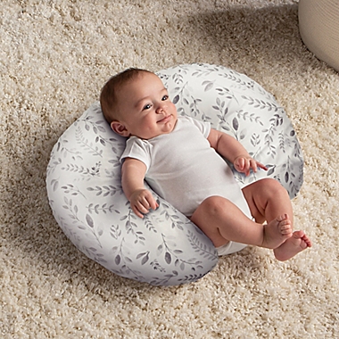 Boppy&reg; Original Nursing Pillow and Positioner in Gray Taupe Leaves. View a larger version of this product image.
