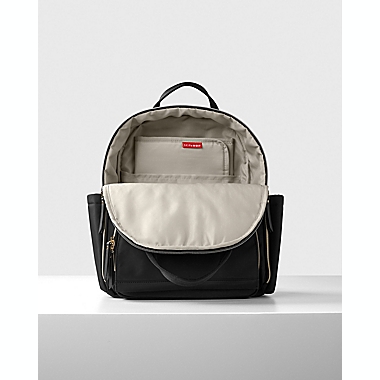SKIP*HOP&reg; Envi-Luxe Backpack Diaper Bag in Black. View a larger version of this product image.
