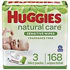 Alternate image 0 for Huggies&reg; Natural Care&reg; 168-Count Fragrance-Free Baby Wipes