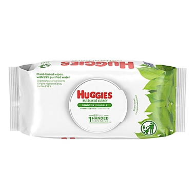 Huggies&reg; Natural Care&reg; 56-Count Fragrance-Free Baby Wipes. View a larger version of this product image.
