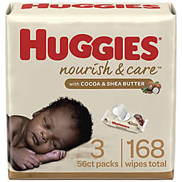 Huggies® Nourish & Care™ 168-Count Cocoa and Shea Butter Sensitive Baby Wipes