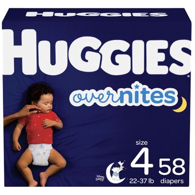 Huggies&reg; Overnites Size 4 58-Count Winnie the Pooh Disposable Diapers