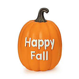 H for Happy™ "Happy Fall" Resin Pumpkin Decor in Orange