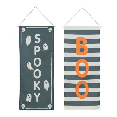 H for Happy&trade; 29-Inch "BOO" or "SPOOKY" Assorted Halloween Wall Hanger. View a larger version of this product image.