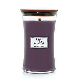 WoodWick&reg; Amethyst &amp; Amber 21.5 oz. Extra-Large Hourglass Candle