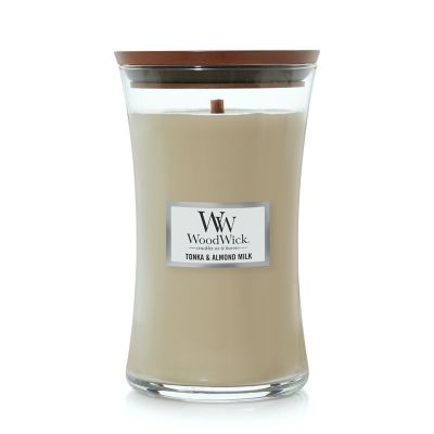 WoodWick&reg; Tonka &amp; Almond Milk 21.5 oz. Extra-Large Hourglass Candle