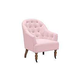 Shabby Chic Linen Accent Arm Chair