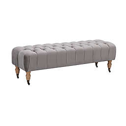 Shabby Chic Zella Velvet Upholstered Bench