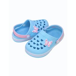 Koala Baby Butterfly Clog in Ice Blue/Pink