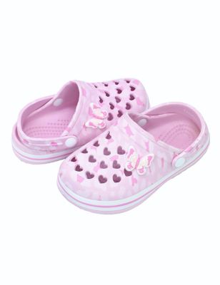 Koala Baby Leopard Butterfly Clog in Light Pink
