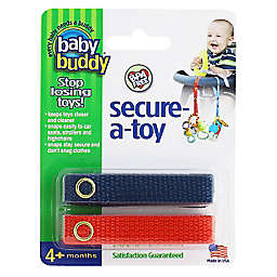 Baby Buddy® 2-Pack Secure-A-Toy in Red/Blue