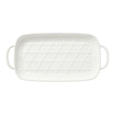 Lenox Wicker Creek Tabletop Gifts 17" Hors D'oeuvre Tray In White