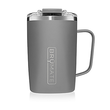 BruMate Toddy 16 oz. Insulated Mug in Matte Grey. View a larger version of this product image.