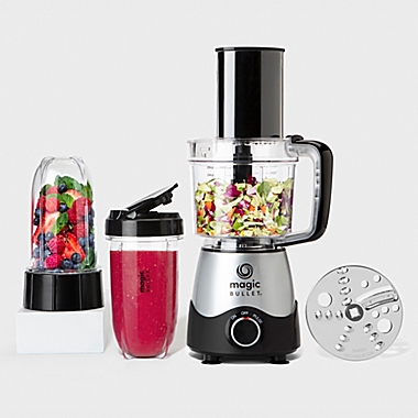 Magic Bullet&reg; Kitchen Express&trade; Food Processor in Silver/Black. View a larger version of this product image.