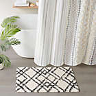 Alternate image 2 for INK+IVY Ansel Geo Diamond 20" x 32" Yarn Dyed Cotton Tufted Bath Rug in Black/Neutral