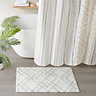 Alternate image 2 for INK+IVY Ansel Geo Diamond 20" x 32" Yarn Dyed Cotton Tufted Bath Rug in Grey/White