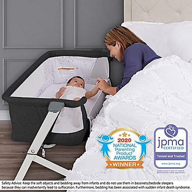 Dream on Me Stellar Bassinet and Bedside Sleeper in Black. View a larger version of this product image.