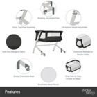 Alternate image 10 for Dream on Me Stellar Bassinet and Bedside Sleeper in Black