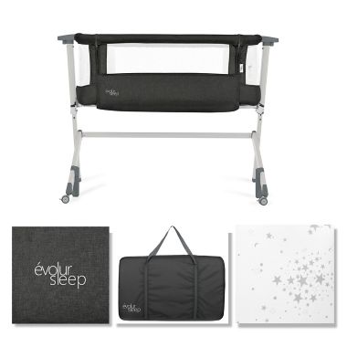 Dream on Me Stellar Bassinet and Bedside Sleeper in Black. View a larger version of this product image.