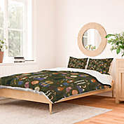 Deny Designs Camille Chew Into the Woods Queen Duvet Cover in Olive