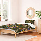 Deny Designs Camille Chew Into the Woods Twin/Twin XL Duvet Cover in Olive