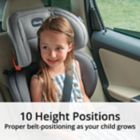 Alternate image 1 for Chicco&reg; KidFit&reg; ClearTex&trade; Plus 2-in-1 Belt Positioning Booster Car Seat in Obsidian