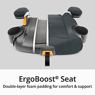 Chicco&reg; KidFit ClearTex&reg; Plus 2-in-1 Belt Positioning Booster Car Seat in Obsidian. View a larger version of this product image.