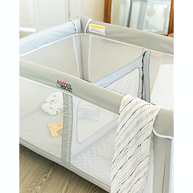 Romp &amp; Roost&reg; LUXE Nest&trade; Playard in Grey. View a larger version of this product image.