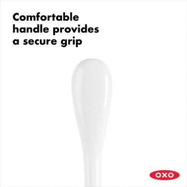 OXO Good Grips&reg; 2-Piece Compact Toilet Brush and Canister Set in White/Blue. View a larger version of this product image.