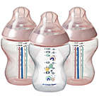 Alternate image 0 for Tommee Tippee&reg; 3-Pack Closer to Nature 9 oz. Baby Bottles in Pink