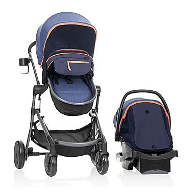 Evenflo&reg; Pivot&trade; Vizor Travel System in Promenade. View a larger version of this product image.
