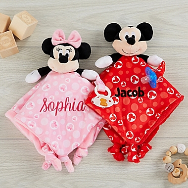 Disney&reg; Mickey Mouse Personalized Lovey in Red. View a larger version of this product image.
