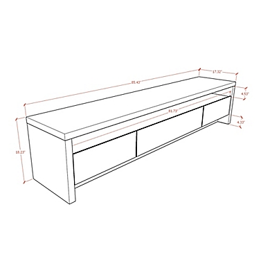 Manhattan Comfort&copy; Sylvan 85.43-Inch TV Stand in Black. View a larger version of this product image.
