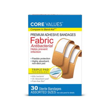 Harmon&reg; Face Values&trade; 30-Count Fabric Adhesive Bandages. View a larger version of this product image.
