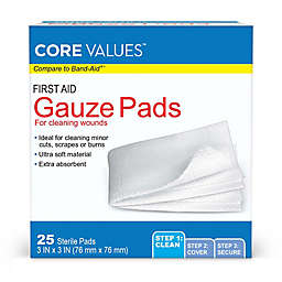 Harmon® Face Values™ 25-Count 3-Inch x 3-Inch Sterile Gauze Pads